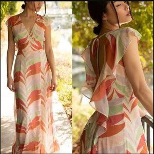 HUTCH x MODCLOTH Summery Day Open Back Maxi Dress | Size 8